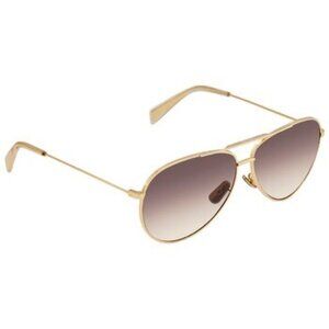 CELINE Brown Gradient Pilot aviator Ladies gold Sunglasses